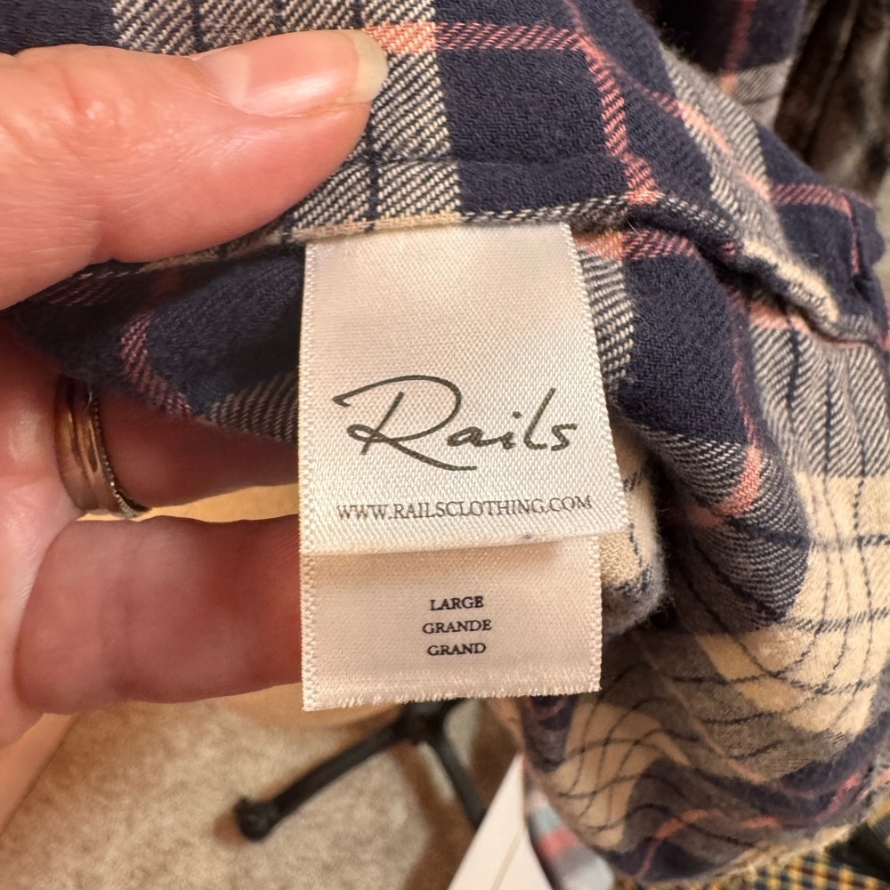 Rails Willow Ruffle Flannel Button-Up Shirt - Picture 7 of 8